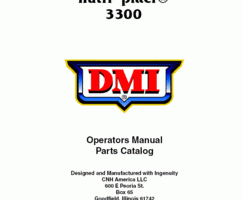Operator's Manual for New Holland Sprayers model 3300