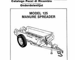 Parts Catalog for New Holland Spreaders model 125