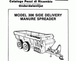 Parts Catalog for New Holland Spreaders model 306