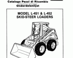 Parts Catalog for New Holland CE Skid steers / compact track loaders model L452