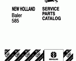 Parts Catalog for New Holland Balers model 585