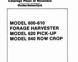 Parts Catalog for New Holland Harvesting equipment model 610