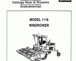 Parts Catalog for New Holland Windrower model 1118