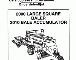 Parts Catalog for New Holland Balers model 2010