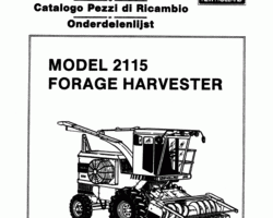 Parts Catalog for New Holland Harvesting equipment model 2115