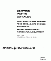 Parts Catalog for FORD Engines model 250