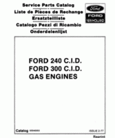 Parts Catalog for FORD Engines model 300