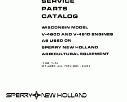 Parts Catalog for New Holland Engines model V461D