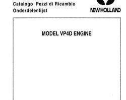 Parts Catalog for New Holland Engines model VP4D