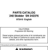 Parts Catalogs for Timberjack model 240 Skidders