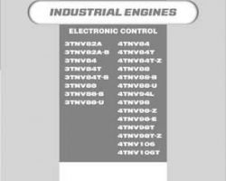 Troubleshooting Service Repair Manuals for Hitachi model 4tnv Engine
