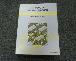2012 Toyota Highlander Electrical Wiring Diagram Manual