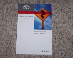 2010 Toyota Land Cruiser Navigation System Owner's Manual