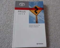2014 Toyota Prius Navigation System Owner's Manual