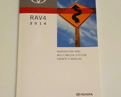 2014 Toyota Rav4 Navigation System Owner's Manual