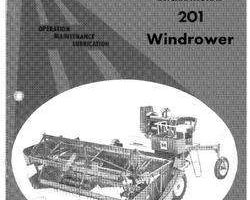 Operator's Manual for Case IH Windrower model 201