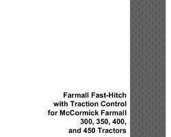 Operator's Manual for Case IH Tractors model Farmall 400