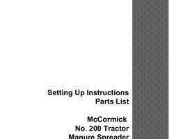 Operator's Manual for Case IH Tractors model 200