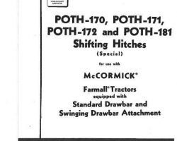 Operator's Manual for Case IH Tractors model Farmall 170