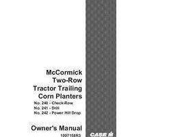 Operator's Manual for Case IH Planter model 241