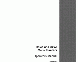 Operator's Manual for Case IH Planter model 250A