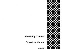 Operator's Manual for Case IH Tractors model 330