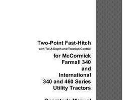 Operator's Manual for Case IH Tractors model Farmall 460