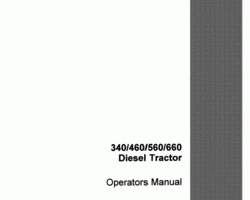 Operator's Manual for Case IH Tractors model 460