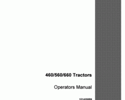Operator's Manual for Case IH Tractors model 560