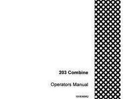 Operator's Manual for Case IH Combine model 203