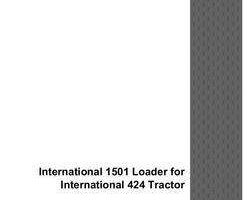 Operator's Manual for Case IH Tractors model 424