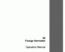 Operator's Manual for Case IH Harvester model 55