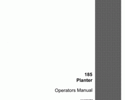 Operator's Manual for Case IH Planter model 185