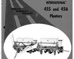 Operator's Manual for Case IH Planter model 456