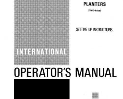 Operator's Manual for Case IH Planter model 56