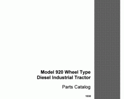 Parts Catalog for Case IH Tractors model 900B
