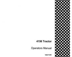 Operator's Manual for Case IH Tractors model 4156