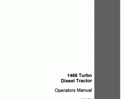 Operator's Manual for Case IH Tractors model 1466