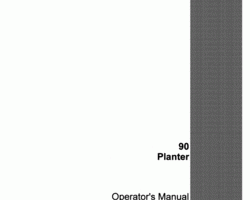 Operator's Manual for Case IH Planter model 90