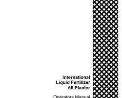 Operator's Manual for Case IH Planter model 56