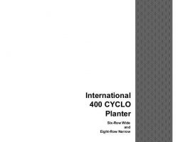 Operator's Manual for Case IH Planter model 400