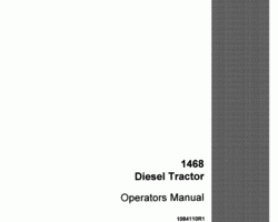 Operator's Manual for Case IH Tractors model 8160