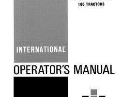 Operator's Manual for Case IH Tractors model 1486