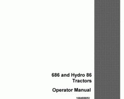 Operator's Manual for Case IH Tractors model 86