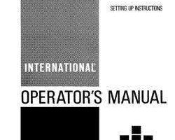 Operator's Manual for Case IH Harvester model 720