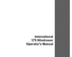 Operator's Manual for Case IH Windrower model 175