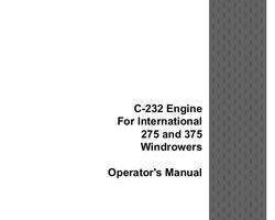 Operator's Manual for Case IH TRACTORS model 375