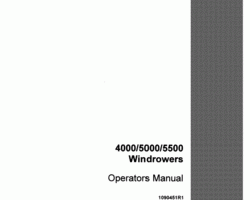 Operator's Manual for Case IH Windrower model 4000
