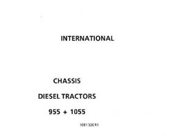 Service Manual for Case IH Tractors model 1055