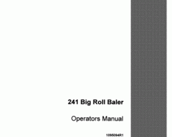 Operator's Manual for Case IH Balers model 7810